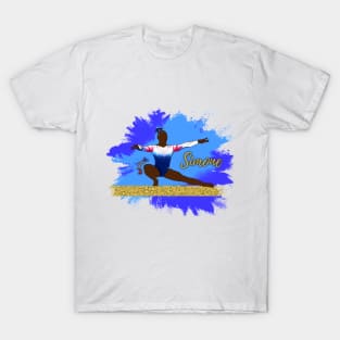 Simone Biles Silhouette Art T-Shirt